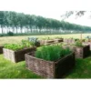 Carré Potager En Noisetier - Tressage Horizontal 70 X 70 X 30 Cm -Promos Jardin Noble Magasin 6538254 1