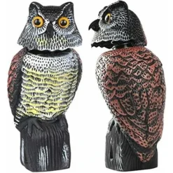 Répulsif Anti-pigeons – Effaroucheur D'oiseaux En Forme De Hibou Réfléchissant, Répulsif Contre Les Oiseaux – Pour Repousser Les Pigeons Corbeaux Et Plus Encore. -Promos Jardin Noble Magasin 65503482 5