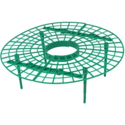 WENKO Support Fraisier, Support Jardinage Anti Limaces Et Escargots, Plastique Résistant, Diamètre Réglable 31 à 40 Cm, Vert