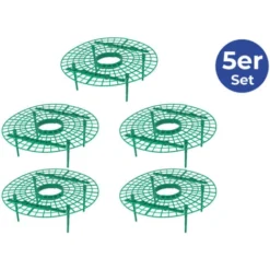 WENKO Support Fraisier, Support Jardinage Anti Limaces Et Escargots, Plastique Résistant, Diamètre Réglable 31 à 40 Cm, Vert -Promos Jardin Noble Magasin 6580376 5