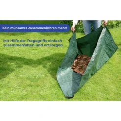 WENKO Bache De Jardinage Profi, Bache De Plantation, Avec Poignées De Transport Et Fermeture éclair Pour Faciliter Le Transport Au Compost, Plastique, 145x145 Cm, Vert -Promos Jardin Noble Magasin 6580598 4