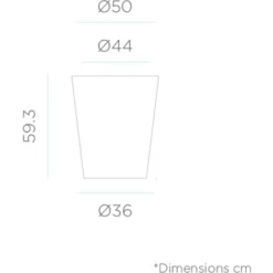 MOOVERE - Pot De Fleurs Couleur Terracota Opaque ø50x59,5cm -Promos Jardin Noble Magasin 65825876 4