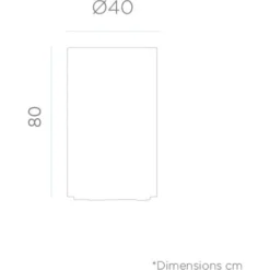 MOOVERE - Pot De Fleurs High 40 Couleur Terracota Opaque ø40x80cm -Promos Jardin Noble Magasin 65825915 3