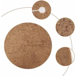 Disque De Paillage, Paillage, 6 Pièces Disque Paillage Coco, 30 X 30cm Fibre De Noix De Coco Disque De Paillage, L'hiver Plantes Protection Tapis, Tapis Coco Plante Pour Les Arbres Et Les Plantes Ephé -Promos Jardin Noble Magasin 66085985 4