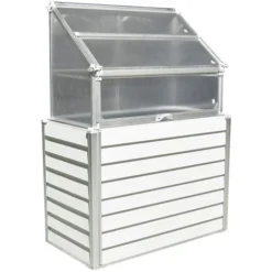 Serre Polycarbonate Réhaussée Adossée