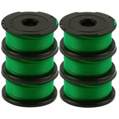 Lot De 6 Bobines De Fil Pour Débroussailleuse Black And Decker GL7033, GL8033, GL9035, 6 M