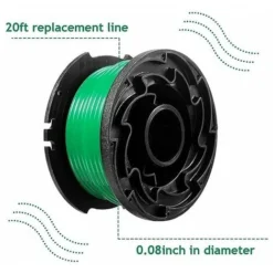 Lot De 6 Bobines De Fil Pour Débroussailleuse Black And Decker GL7033, GL8033, GL9035, 6 M -Promos Jardin Noble Magasin 69362659 3