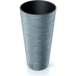 Prosperplast Pot De Fleurs Rond Avec Reserve D´eau 7,5 L Gris Galet - FURU