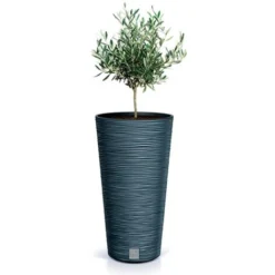 Prosperplast Pot De Fleurs Rond Avec Reserve D´eau 7,5 L Gris Galet - FURU -Promos Jardin Noble Magasin 69758295 4