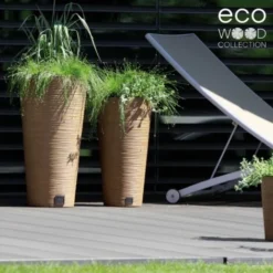 Prosperplast Pot De Fleurs Rond Avec Reserve D´eau 7,5 L Gris Galet - FURU -Promos Jardin Noble Magasin 69758295 5