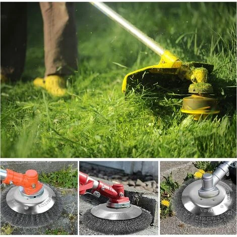 Débroussailleuse à Mauvaises Herbes, Brosse à Mauvaises Herbes 200 Mm 25,4 Mm, Accessoires De Débroussailleuse Professionnels, Brosse Métallique Fine, élimination Efficace De La Mousse, élimination D 7 Débroussailleuse à Mauvaises Herbes, Brosse à Mauvaises Herbes 200 Mm 25,4 Mm, Accessoires De Débroussailleuse Professionnels, Brosse Métallique Fine, élimination Efficace De La Mousse, élimination D – Image 5