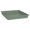 Soucoupe Carré Toscane - 32.6x32.6cm - Vert Laurier - EDA Plastiques -Promos Jardin Noble Magasin 70246288 1
