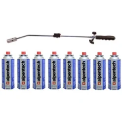 Desherbeur Thermique 1200°C Chalumeau Gaz + 8 Recharges Desherbant Thermique KZ