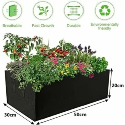 Lot De 4 Sacs De Culture De Plantes De 8 Gallons, Sacs De Culture Rectangulaires En Tissu Non Tissé Respirant, Résistants, épaissis, Aération Des Racines, Pots De Jardin Avec Poignées Pour Fleurs, Lég 10 Lot De 4 Sacs De Culture De Plantes De 8 Gallons, Sacs De Culture Rectangulaires En Tissu Non Tissé Respirant, Résistants, épaissis, Aération Des Racines, Pots De Jardin Avec Poignées Pour Fleurs, Lég -Promos Jardin Noble Magasin 70393016 4