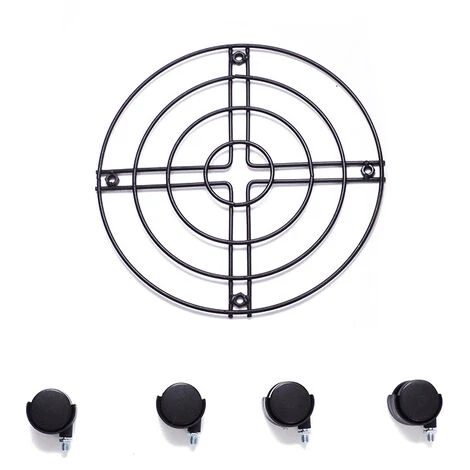 Support à Roulettes Pour Pot De Fleur ÉDITION Noire Ø 25 X 6 Cm I Roule Pot Pour Intérieur I Support Roulant En Acier, Revêtement Noir, Avec Bordure I Capacité De Charge 60 Kg 4 Support à Roulettes Pour Pot De Fleur ÉDITION Noire Ø 25 X 6 Cm I Roule Pot Pour Intérieur I Support Roulant En Acier, Revêtement Noir, Avec Bordure I Capacité De Charge 60 Kg – Image 2