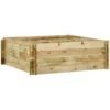 Jardinière Pour Légumes Bois De Pin Imprégné 120x120x40 Cm VidaXL -Promos Jardin Noble Magasin 7112551 1