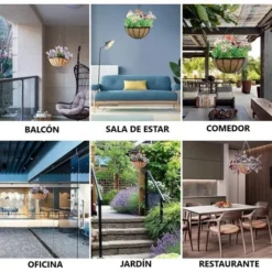 Coco Pack Suspendu 2 Pots De Jardin Décoratifs Pour Plantes Plantes Décoratives Panier Suspendu Pot De Chambre Pots De Fleurs Originaux -Promos Jardin Noble Magasin 71157572 3