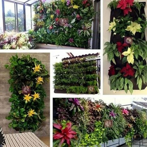 64 Poches De Plantes Noires Sacs De Culture Jardin Sac De Plantation Tenture Murale Conteneur De Culture De Fleurs 7 64 Poches De Plantes Noires Sacs De Culture Jardin Sac De Plantation Tenture Murale Conteneur De Culture De Fleurs – Image 5