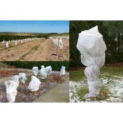 MINKUROW Voile D'hivernage Pour Plantes 40g/M², 1.5 X5 M Housse Hivernage Plante, Toison Non-Tissée Voile Hivernage Plante, Voile Dhivernage Rouleau Pour Protéger Les Plantes En Extérieur Du Gel - Rés -Promos Jardin Noble Magasin 71223803 4