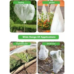 MINKUROW Voile D'hivernage Pour Plantes 40g/M², 1.5 X5 M Housse Hivernage Plante, Toison Non-Tissée Voile Hivernage Plante, Voile Dhivernage Rouleau Pour Protéger Les Plantes En Extérieur Du Gel - Rés -Promos Jardin Noble Magasin 71223803 5