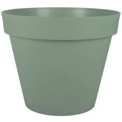Pot Rond Toscane - 60x47cm - 76L - Vert Laurier - EDA Plastiques