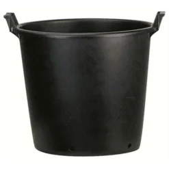 Pot Extérieur Rond à Poignées - 55/50x38 Cm - 60L