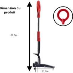 RootSlayer - VENTEO - Désherbeur Manuel Et Extracteur De Mauvaises Herbes Avec Pédale - Acier Inoxydable - Griffes Et Pédales Pour Déterrer Les Racines - Outil De Désherbage Manuel Pour Jardin -Promos Jardin Noble Magasin 71562702 5