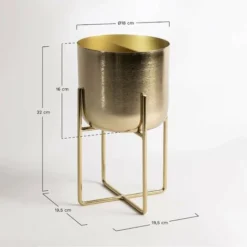 Jardinière En Métal Yanai SKLUM Ø18 Cm -Promos Jardin Noble Magasin 71990671 5