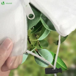 Lot De 3 Housse Hivernage Plante Avec Cordon Et Zipper Polypropylème 80g/m² 200x240cm Blanc -Promos Jardin Noble Magasin 72050596 4