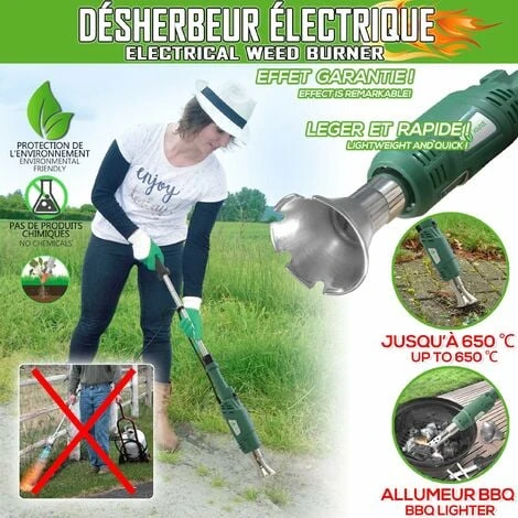 Desherbeur Electrique 2000 W Avec 5 Metres De Cable 4 Desherbeur Electrique 2000 W Avec 5 Metres De Cable – Image 2