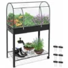 Potager Sureleve Avec Bache PVC 80.5x130x43cm Noir