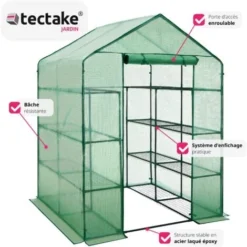 Serre De Jardin Souple 2,04 M² 143x143x195cm - Tente, Abri De Jardin, Serre De Jardinage -Promos Jardin Noble Magasin 7514191 3