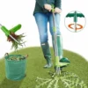 Extracteur De Mauvaises Herbes, Outil à Main De Désherbage Debout, Outil De Désherbage De Jardin à Long Manche De 39 Po Avec 3 Griffes En Acier Inoxydable, Pédale Et Ramasseur Robustes Pour Cour, Pelo -Promos Jardin Noble Magasin 76521994 1
