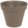 EDA - Pot Rond Toscane XL - Taupe - 170L - 80x66cm 1 EDA - Pot Rond Toscane XL - Taupe - 170L - 80x66cm -Promos Jardin Noble Magasin 77513494 1