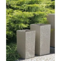 Haut Cache-Pot Beige Carré 30 X 30 X 60 Cm Pot De Fleurs Robuste En Pierre Et Polyrésine Au Design Moderne Idéal Pour Extérieur Et Intérieur Beliani 8 Haut Cache-Pot Beige Carré 30 X 30 X 60 Cm Pot De Fleurs Robuste En Pierre Et Polyrésine Au Design Moderne Idéal Pour Extérieur Et Intérieur Beliani -Promos Jardin Noble Magasin 7766498 2