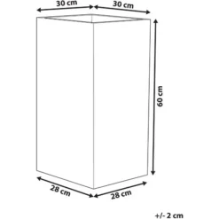 Haut Cache-Pot Beige Carré 30 X 30 X 60 Cm Pot De Fleurs Robuste En Pierre Et Polyrésine Au Design Moderne Idéal Pour Extérieur Et Intérieur Beliani 9 Haut Cache-Pot Beige Carré 30 X 30 X 60 Cm Pot De Fleurs Robuste En Pierre Et Polyrésine Au Design Moderne Idéal Pour Extérieur Et Intérieur Beliani -Promos Jardin Noble Magasin 7766498 3