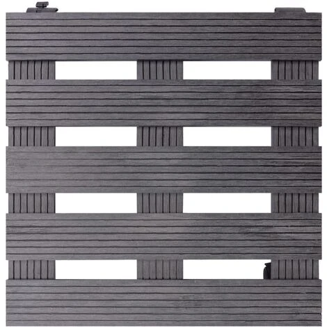 Lot De 4 Chariots à Plantes | Support Et Plateau Pour Jardinière Gris 30x30x7,5 Cm WPC 93076 5 Lot De 4 Chariots à Plantes | Support Et Plateau Pour Jardinière Gris 30x30x7,5 Cm WPC 93076 – Image 3
