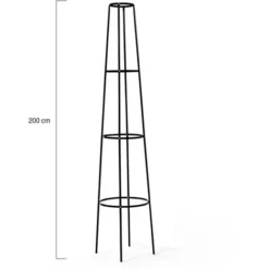 Tuteur Pour Plantes Grimpantes En Métal 200 CM Arche De Jardin Support Rosier -Promos Jardin Noble Magasin 77906953 3