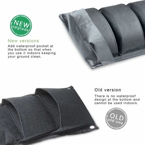 Sacs à Plantes, Mis à Jour Jardinière Murale Verticale à 7 Poches Sacs De Plantation Suspendus Muraux Pour Les Plantes De Clôture De Jardin De Pelouse De Jardin 4 Sacs à Plantes, Mis à Jour Jardinière Murale Verticale à 7 Poches Sacs De Plantation Suspendus Muraux Pour Les Plantes De Clôture De Jardin De Pelouse De Jardin – Image 2