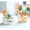 Lot De 2 Pots De Fleurs Mignons En Forme De Chien Corgi Pour Plantes Succulentes Cactus Petit Conteneur Pour Décoration De Jardin 1 Lot De 2 Pots De Fleurs Mignons En Forme De Chien Corgi Pour Plantes Succulentes Cactus Petit Conteneur Pour Décoration De Jardin -Promos Jardin Noble Magasin 78025865 1