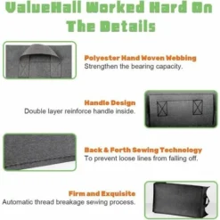 Sac De Culture Rectangulaire Avec Poignées Lot De 5 Sacs Carré Contenant De Plantation Surélevés Sacs De Culture Carrés En Tissu D'aération Pour Fleurs Et Légumes -Promos Jardin Noble Magasin 78949242 4