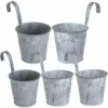 5pcs Pots De Fleurs à Suspendre En Fer Style Avec Crochets Anses Seau De Plante Pour Décoration Intérieur Extérieur De Maison Balcon Jardin Grille 2 5pcs Pots De Fleurs à Suspendre En Fer Style Avec Crochets Anses Seau De Plante Pour Décoration Intérieur Extérieur De Maison Balcon Jardin Grille -Promos Jardin Noble Magasin 78950027 1