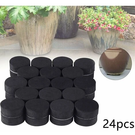 Pied Pot De Fleur Invisible (Lot De 24) - Pied Caoutchouc Noir Pour Surélever Les Plantes - Tampon Auto-Adhésif Pour Pots Moyens Et Grands - Rehausseur Plantes Extérieures Et Intérieures 7 Pied Pot De Fleur Invisible (Lot De 24) - Pied Caoutchouc Noir Pour Surélever Les Plantes - Tampon Auto-Adhésif Pour Pots Moyens Et Grands - Rehausseur Plantes Extérieures Et Intérieures – Image 5