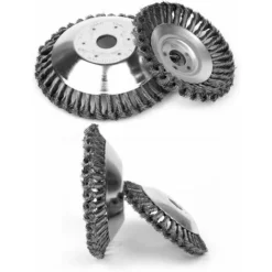 Brosse à Désherber Ronde Pour Débroussailleuse, 8'' Tête Brosse Désherbage Pour Outils De Pelouse Jardin Agriculture, 200 X 25,4mm Brosse Rotative Avec Roue En Fil D'acier Massif (8 Pouce) 9 Brosse à Désherber Ronde Pour Débroussailleuse, 8'' Tête Brosse Désherbage Pour Outils De Pelouse Jardin Agriculture, 200 X 25,4mm Brosse Rotative Avec Roue En Fil D'acier Massif (8 Pouce) -Promos Jardin Noble Magasin 79630097 3