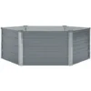 Jardinière Surélevée 129x129x46 Cm Acier Galvanisé Gris -Promos Jardin Noble Magasin 79653810 1