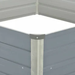 Jardinière Surélevée 129x129x46 Cm Acier Galvanisé Gris -Promos Jardin Noble Magasin 79653810 3