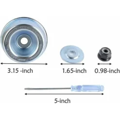 MINKUROW 10"x 3T Lame De Débroussailleuse Avec Kit D'entretien D'accessoire D'adaptateur De Lame De Tondeuse à Gazon De Machine De Jardinage Pour Mauvaises Herbes Fraîches Et Tondeuse -Promos Jardin Noble Magasin 79852031 3