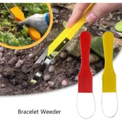 Garden Bandit Outil De Désherbeur Manuel Avec Boucle En Fer Et Lames Tranchantes Outil De Désherbage Manuel Avec Poignée En Plastique Pour Le Désherbage--jaune -Promos Jardin Noble Magasin 80449461 3