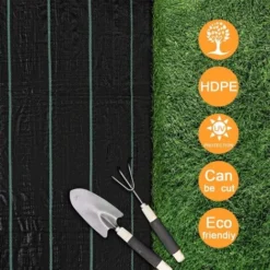 Toile De Paillage Couverture De Sol 1m X 10m, Contre Mauvaises Herbes De Jardin, Bâche Perméable Protection UV Haute Densité -Promos Jardin Noble Magasin 80714401 3