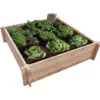 Carré Potager En Bois De Douglas CIHB - Jardinière Sur Pieds Pour Jardin Ou Balcon -Promos Jardin Noble Magasin 8114540 1